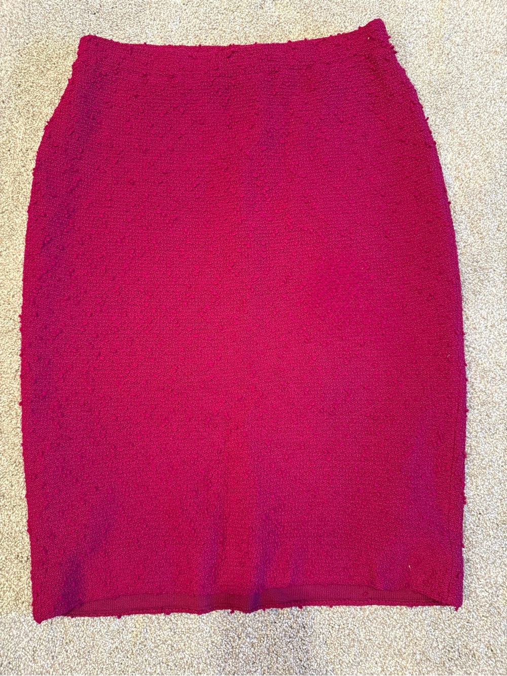 St. John Pink Tweed Pencil Skirt